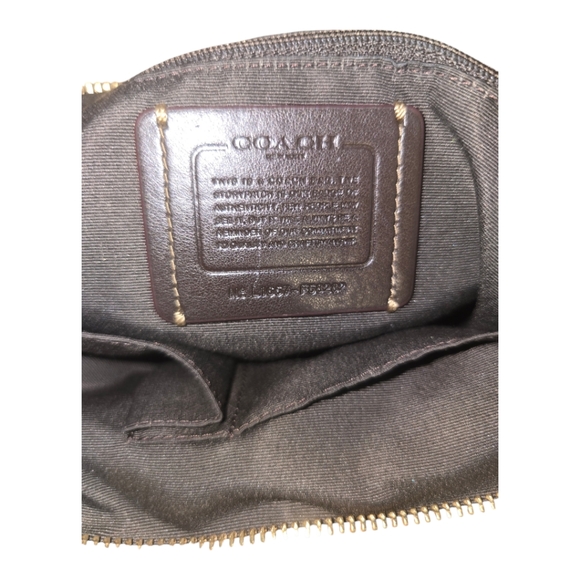 COACH NWOT F58282 OUTLINE SIGNATURE ZIP TOP TOTE Khaki Brown - Picture 14 of 16